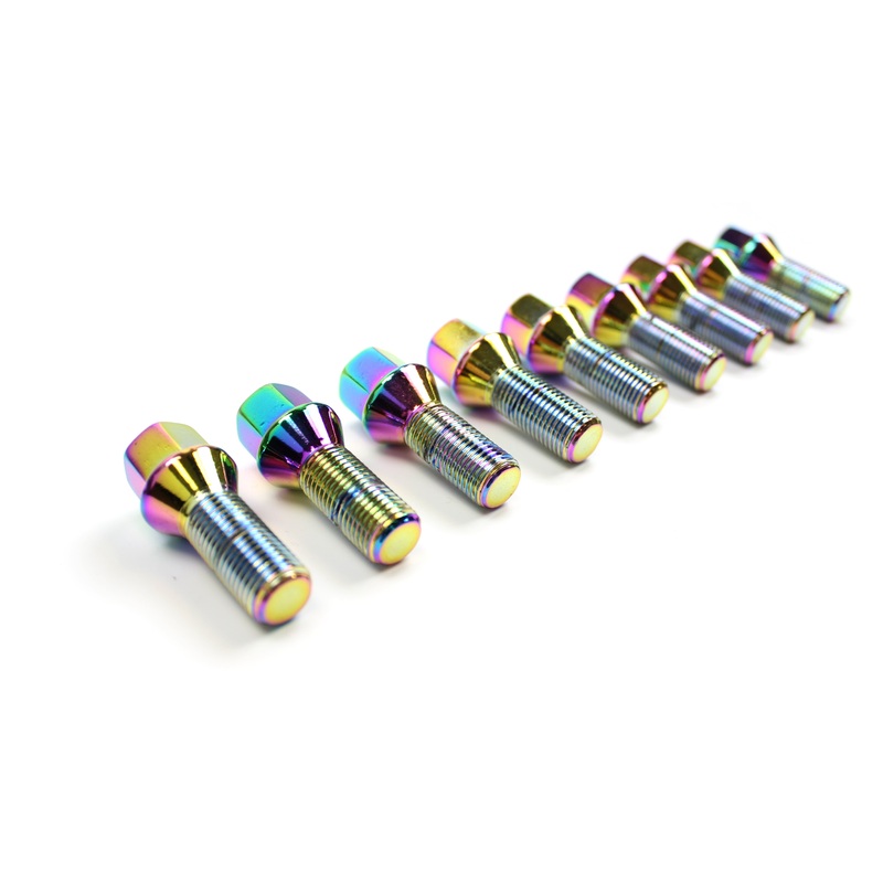Aodhan Lug Bolts – 14×1.25 – Conical – Neo Chrome – Set of 20