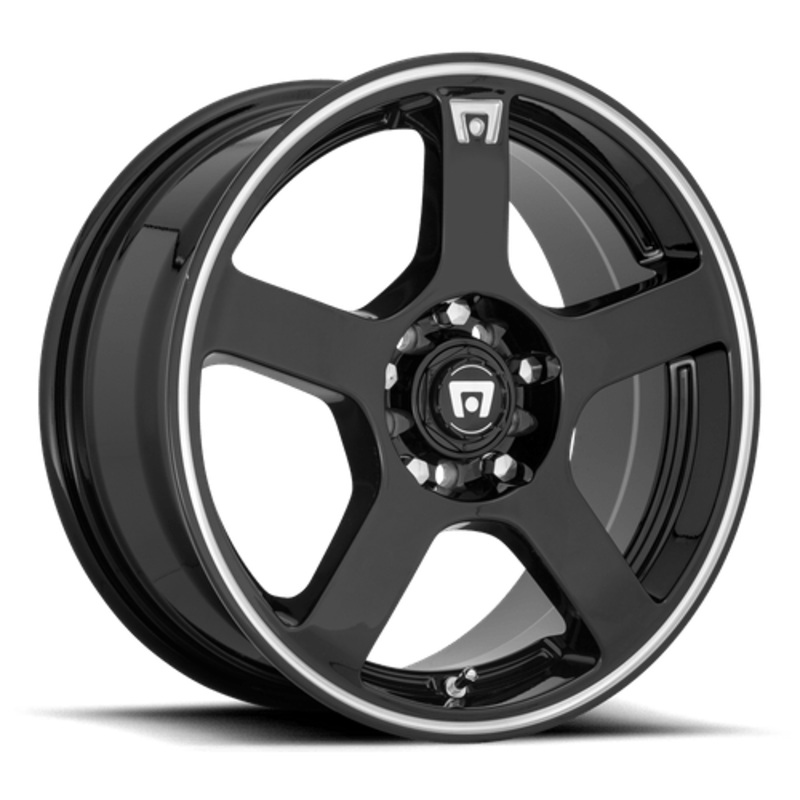 Motegi Cast MR116 FS5 15″ 5×100/5×114.3 Gloss Black W/ Machined Flange (NLA)