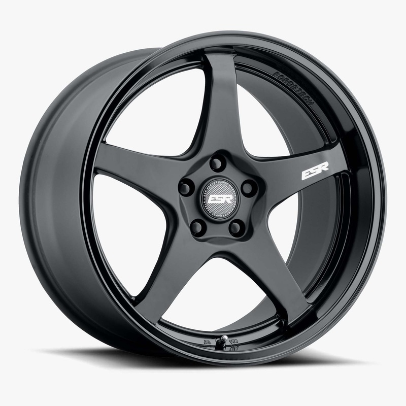 ESR Wheels AP5 18″ 5×100 Matte Black w/ Gloss Black