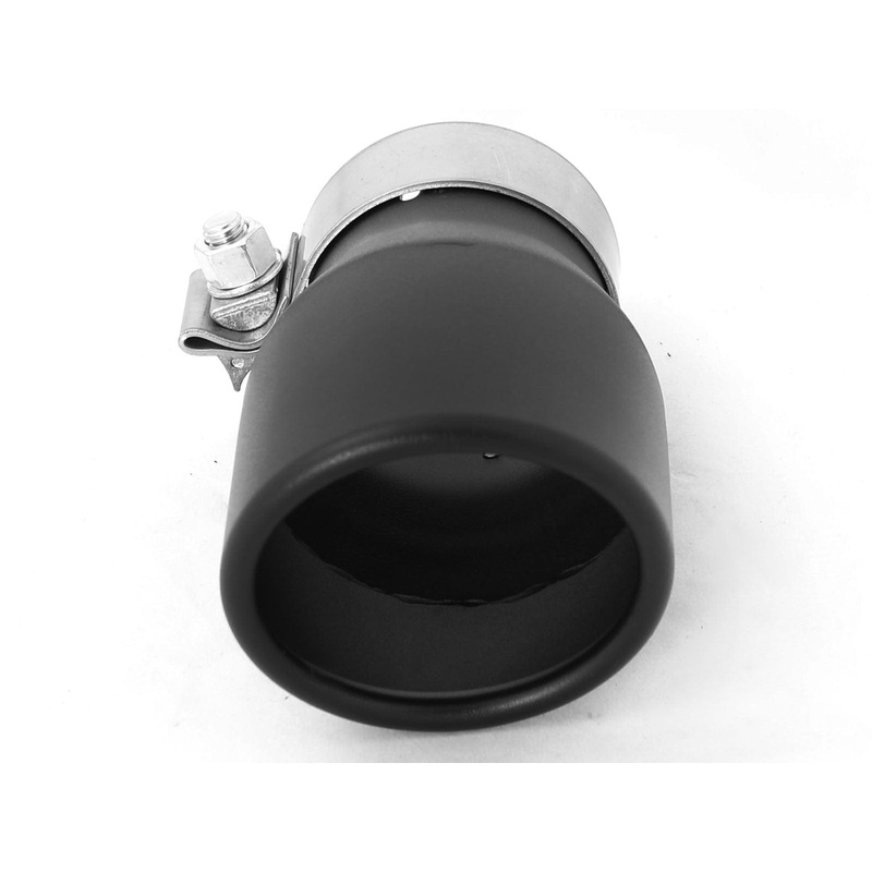 aFe MACH Force-XP 409 SS Single Wall Universal Clamp On Exhaust Tip – Black
