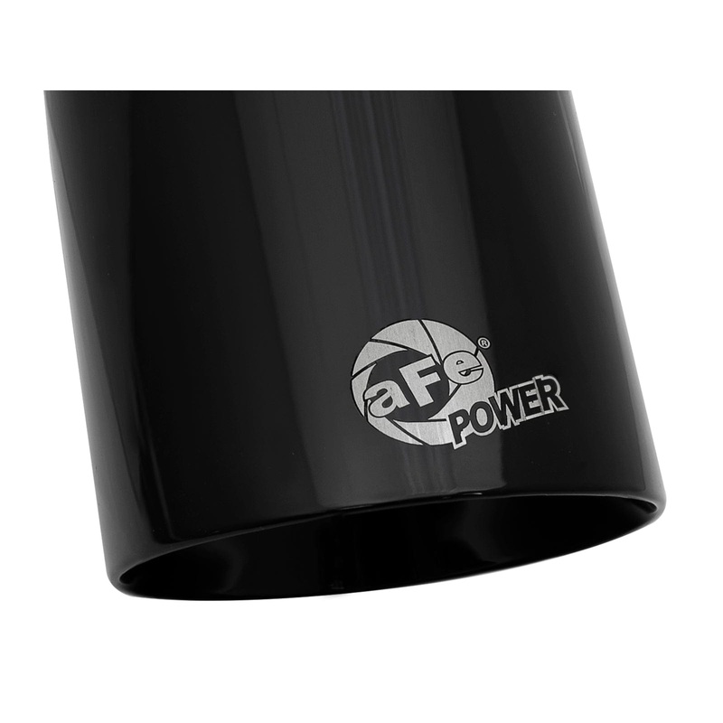aFe MACH Force-Xp Univ 304 SS Double-Wall Clamp-On Exhaust Tip – Black – 3in Inlet – 4.5in Outlet