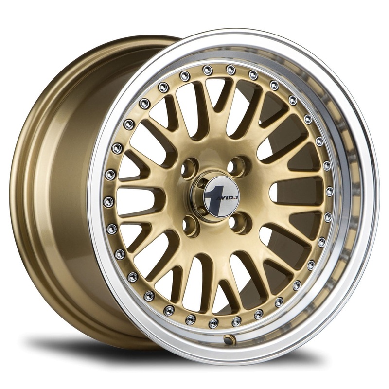 Avid 1 AV-12 15″ 4×100 Gold / Machined Lip