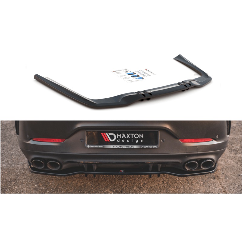 Maxton Design Central Rear Splitter (With Vertical Bars) Mercedes-AMG 53 4 Door Coupe