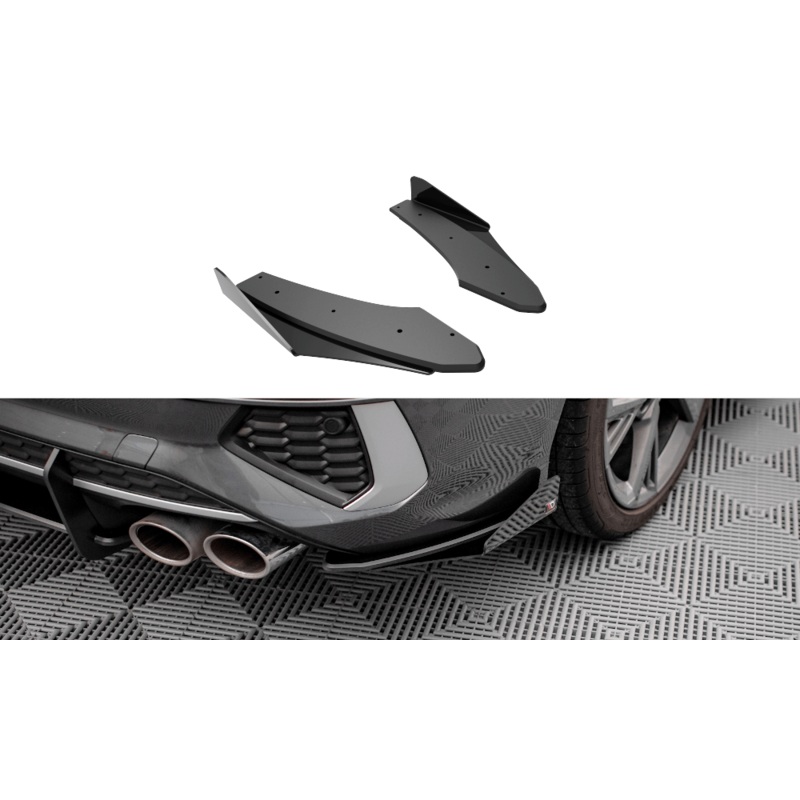 Maxton Design Street Pro Rear Side Splitters + Flaps Audi S3 Sedan 8Y