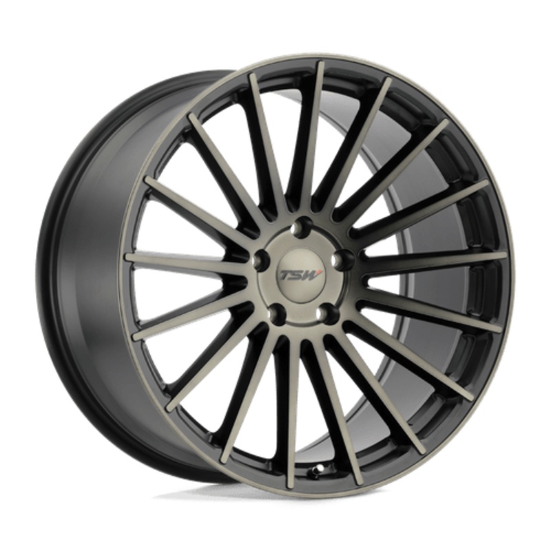 TSW Cast Luco 20″ 5×120 Matte Black W/ Machine Face & Dark Tint (NLA)