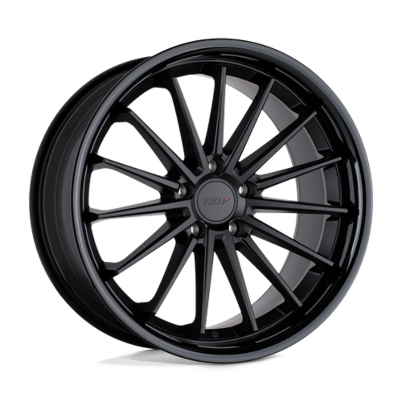 TSW Cast Marina 20″ 5×112 Matte Black W/ Gloss Black Lip (NLA)