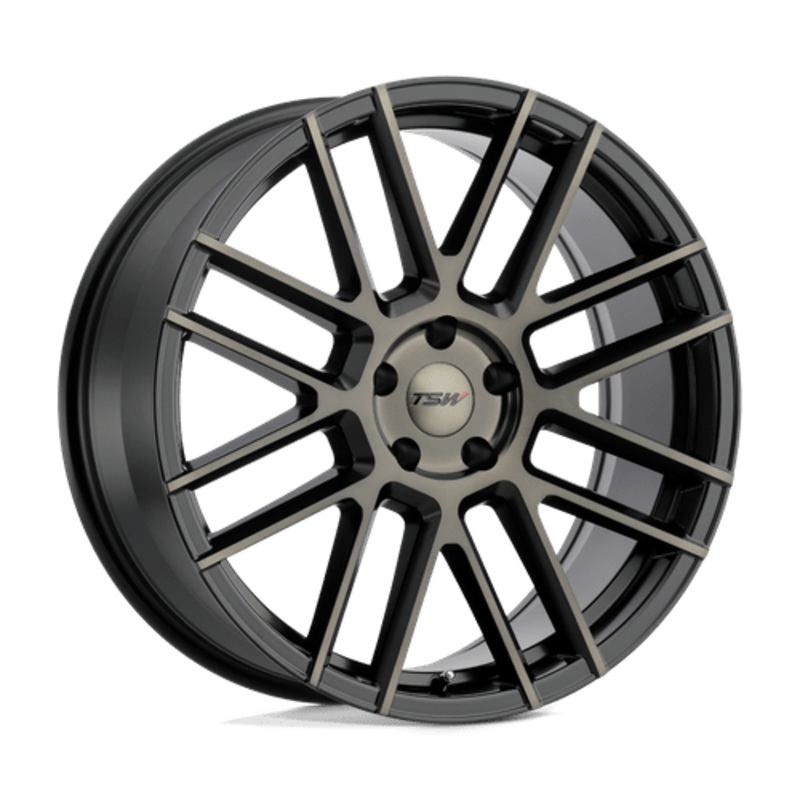 TSW Cast Mosport 18″ 5×112 Matte Black W/ Machine Face & Dark Tint (NLA)