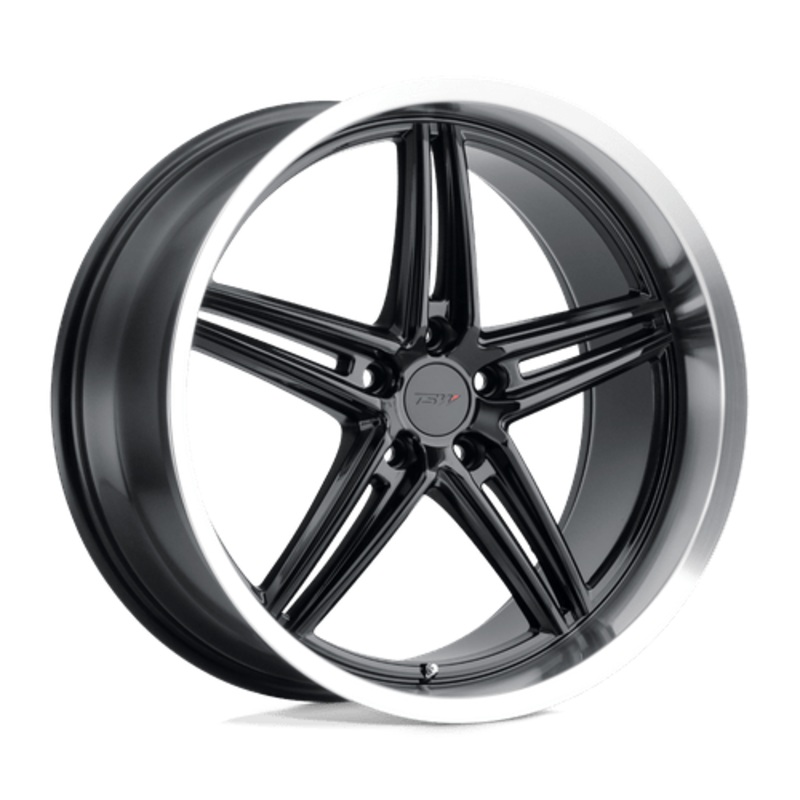 TSW Cast Variante 18″ 5×120 Gloss Black W/ Machined Lip